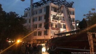 Indien Hotelbrand in Neu Delhi