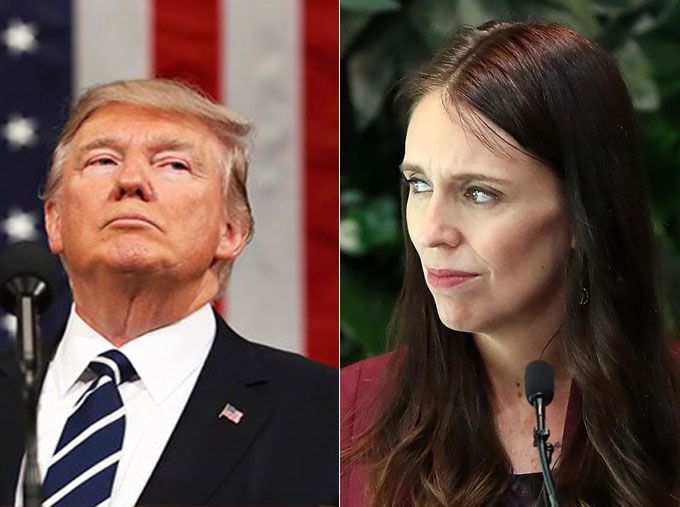 Donald Trump - Jacinda Ardern