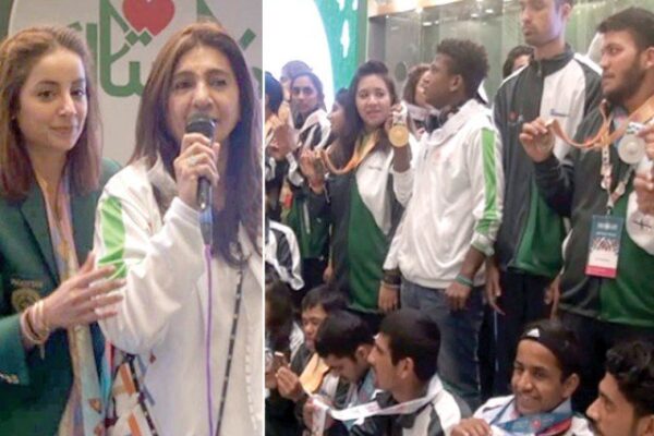 اسپیشل اولمپکس میں 64 میڈلز جیتنے والے اسپیشل کھلاڑیوں کا پرتپاک استقبال