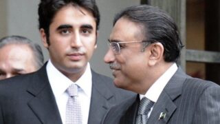 Bilawal Bhutto Zardari with Asif Ali Zardari