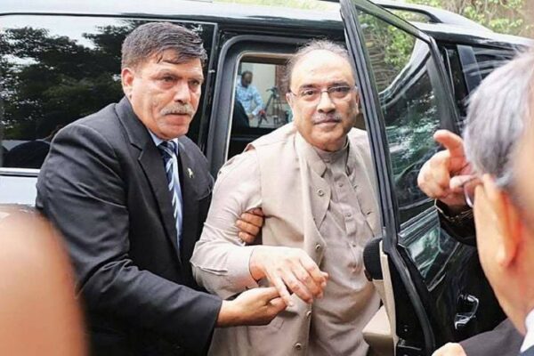 ہریش کمپنی کیس: آصف زرداری نیب کی تحقیقاتی ٹیم کے سامنے پیش