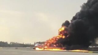Russia Plane Fire