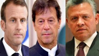 Macron - Imran Khan - King Abdullah