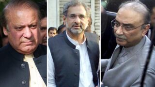 Nawaz Sharif and Shahid Khaqan Abbasi