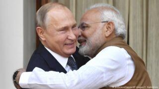 Vladimir Putin and Narendra Modi