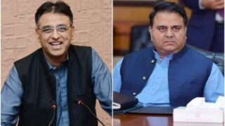 Asad Umar and Fawad Chaudhry