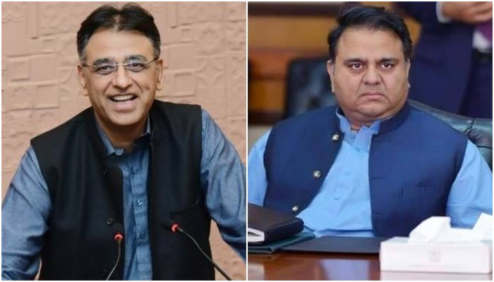 Asad Umar and Fawad Chaudhry