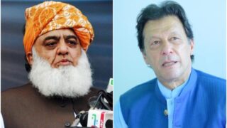 Fazal Rahman and Imran Khan