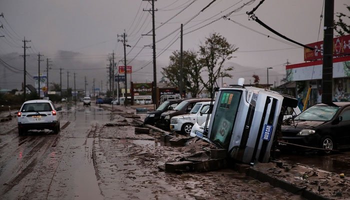 Hurricane in Japan