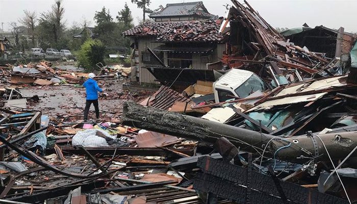 Storm in Japan