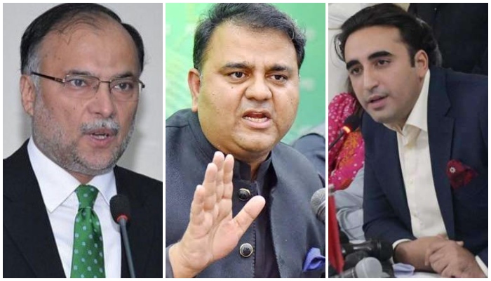 Ahsan Iqbal,Fawad Chaudhry,Bilawal Bhutto