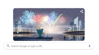 Google New Year Celebration