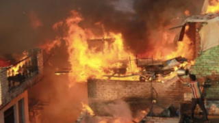 India Muslim House Fire