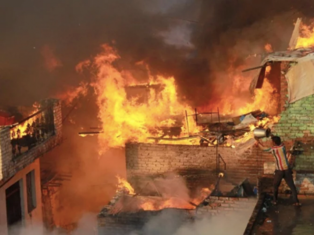 India Muslim House Fire