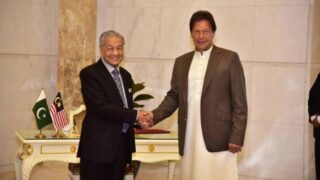 Mahathir Mohammad and Imran Khan