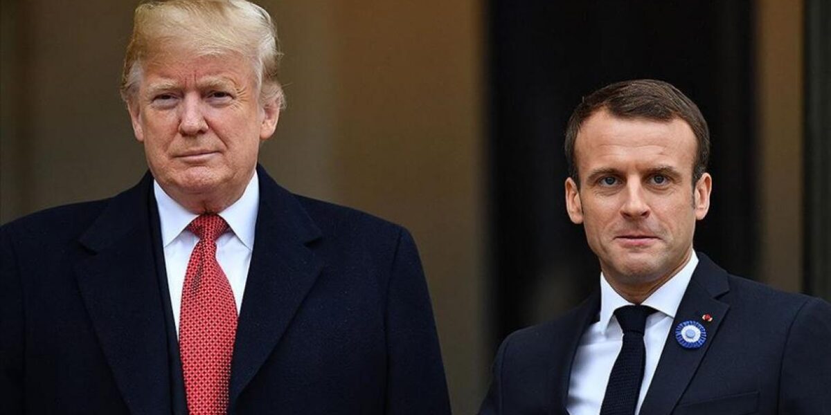 Donald Trump and Emmanuel Macron