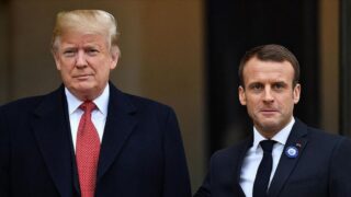 Donald Trump and Emmanuel Macron