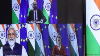 Modi, Michel And Von der Leyen