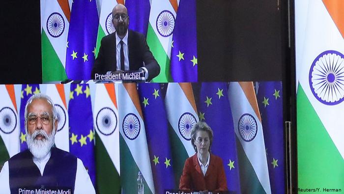 Modi, Michel And Von der Leyen