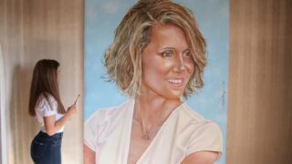 Syrian First Lady Painting