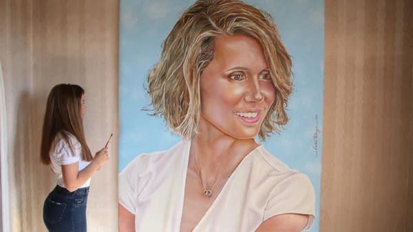 Syrian First Lady Painting