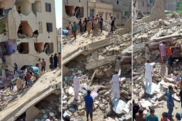 کراچی کے اللہ والا ٹاؤن میں رہائشی عمارت گر گئی، ایک بچہ جاں بحق