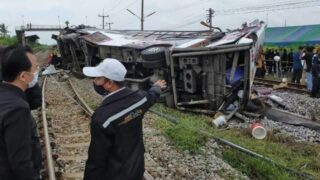 Bus and Train Collision