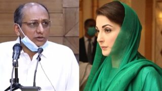 Saeed Ghani and Maryam Nawaz