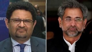 Muftah Ismail and Shahid Khaqan Abbasi
