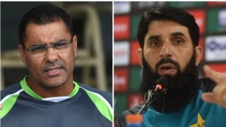 Waqar Younis and Misbah