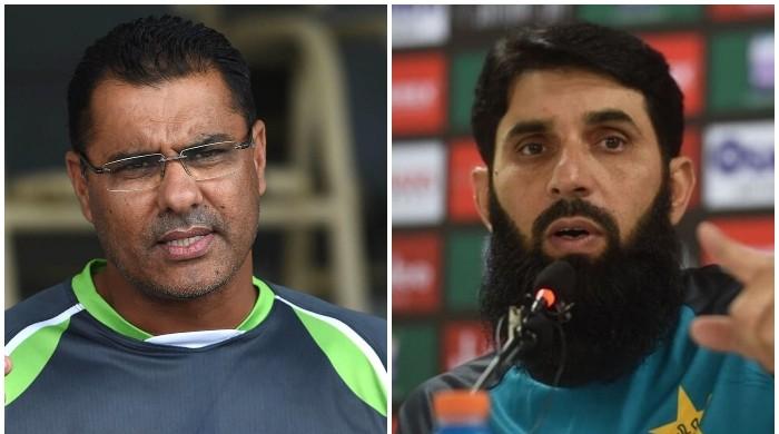 Waqar Younis and Misbah
