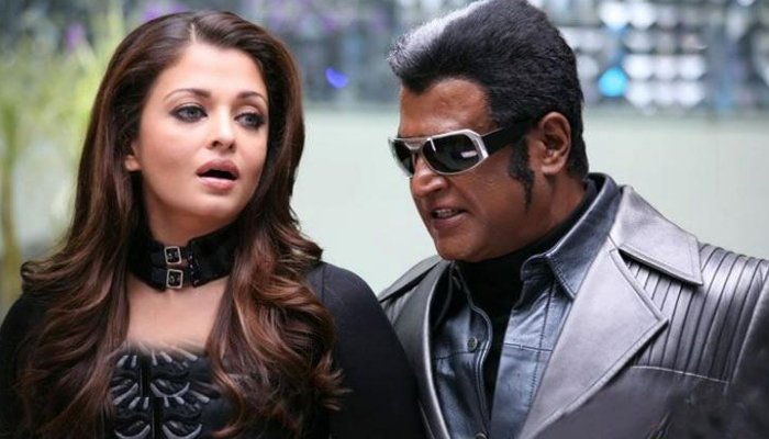 Rajinikanth and Aishwarya