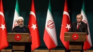Hassan Rohani and Tayyip Erdogan