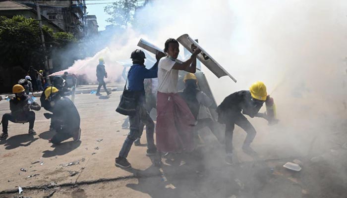 Myanmar Protesters