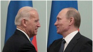 Vladimir Putin and Biden