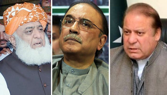 Zardari, Nawaz Sharif, Fazlur Rehman