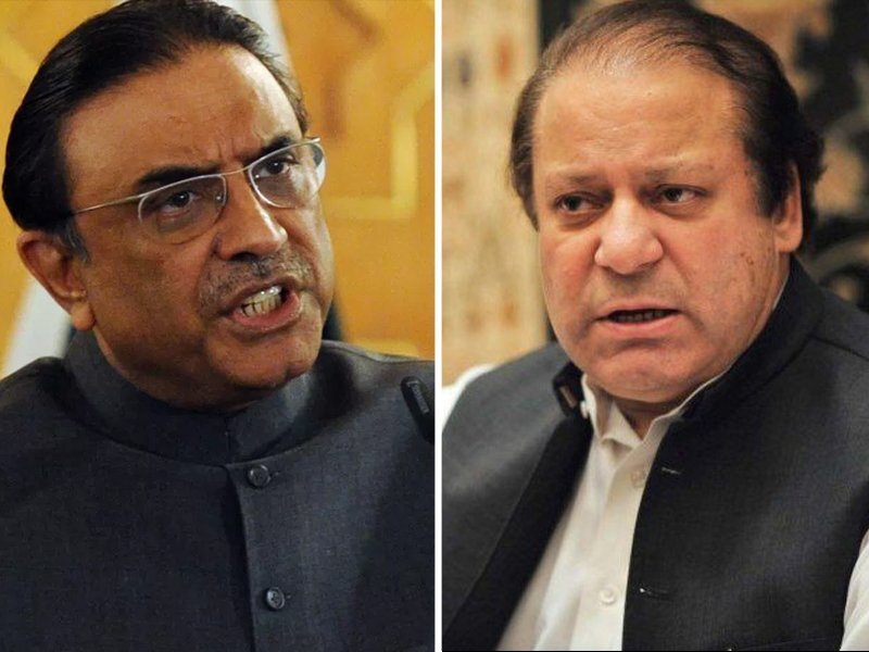 Asif Ali Zardari and Nawaz Sharif