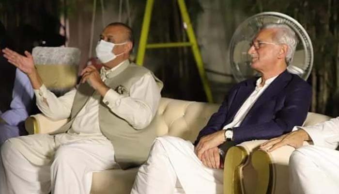 Raja Riaz and Jahangir Tareen