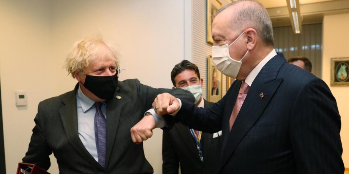 Boris Johnson and Tayyip Erdogan