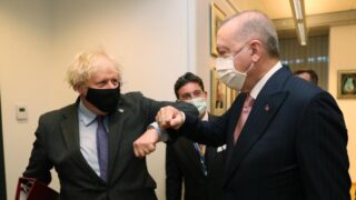 Boris Johnson and Tayyip Erdogan