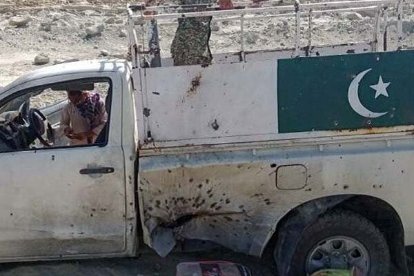 سبی: ایف سی کی گاڑی پر دہشتگردوں کا حملہ، 5 اہلکار شہید