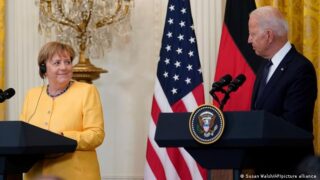 Angela Merkel and Joe Biden