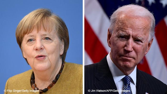 Angela Merkel and Joe Biden