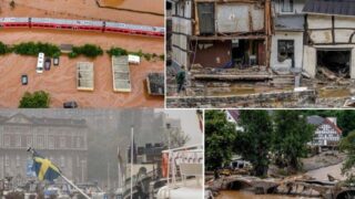 Germany, Belgium Rains