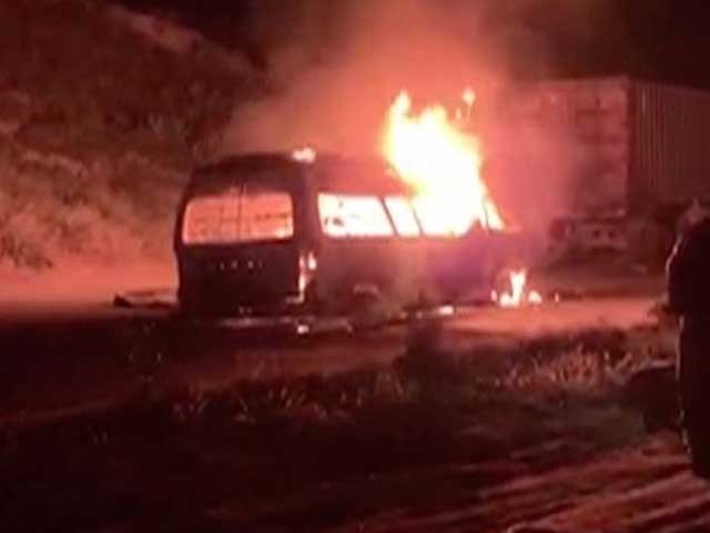 Gujranwala Van Fire