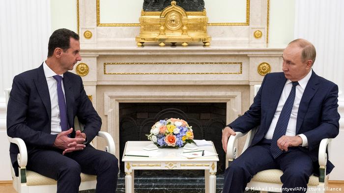 Bashar Assad and Vladimir Putin