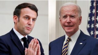 Joe Biden and Macron
