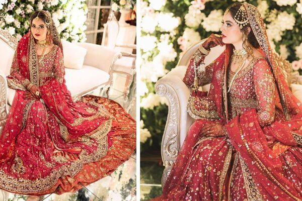 منال خان کا عروسی لباس کہاں اور کتنے کاریگروں نے تیار کیا؟