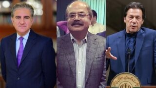 Shah Mehmood Qureshi, Manzoor Wasan, Imran Khan