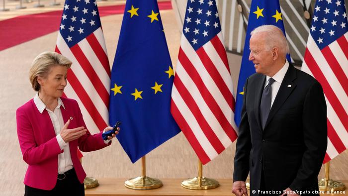 Joe Biden and Ursula von der Leyen